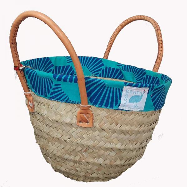Kikapu With Leather Handles