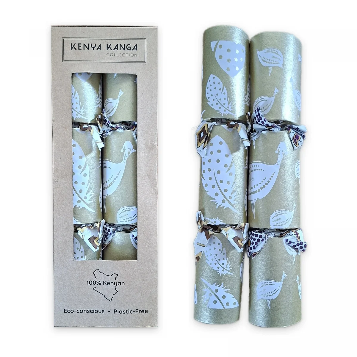 Gold Christmas Crackers 008 (set of 2)