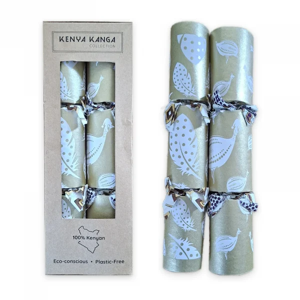 Gold Christmas Crackers 008 (set of 2)