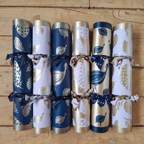 Gold Christmas Crackers 006 (set of 6)