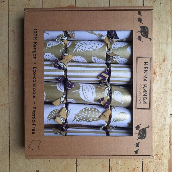 Gold Christmas Crackers 008 (set of 6)