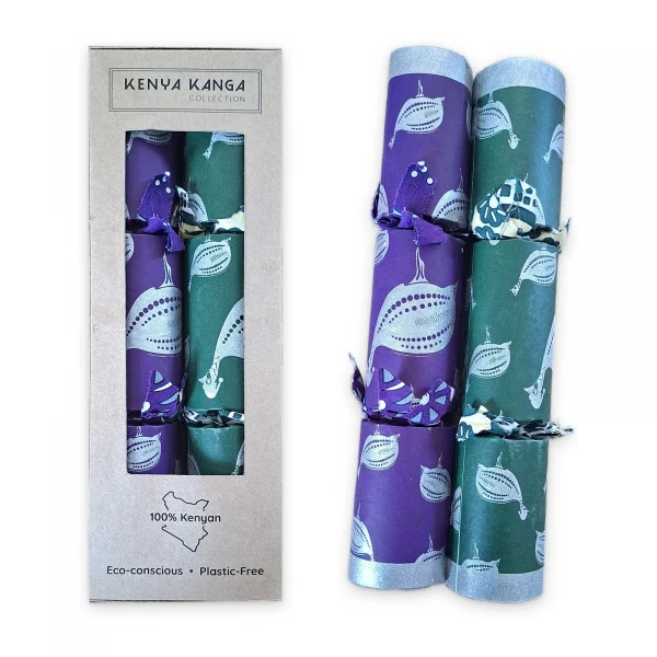 Silver Christmas Crackers 006 (set of 2)