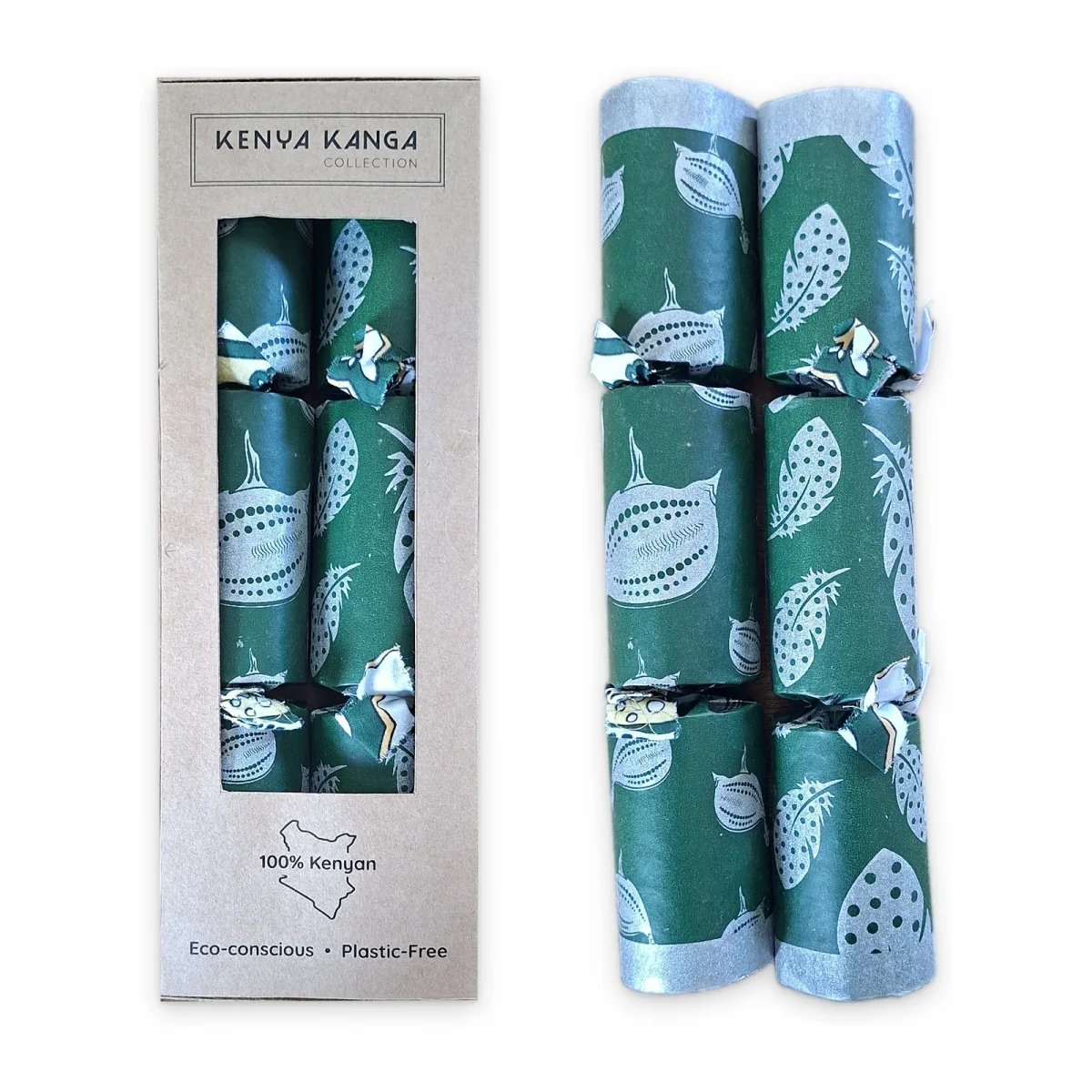 Silver Christmas Crackers 007 (set of 2)