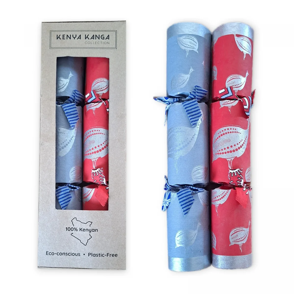 Silver Christmas Crackers 012 (set of 2)
