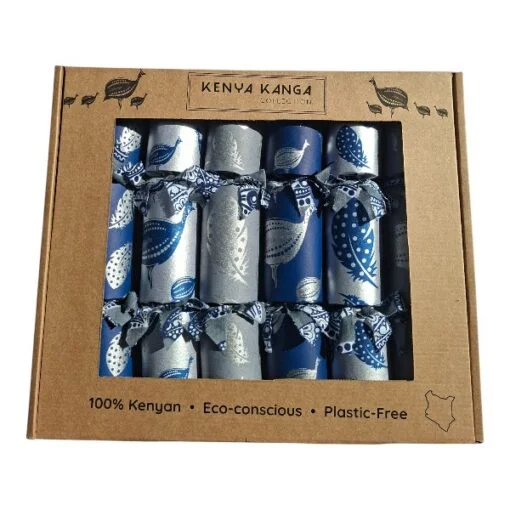Silver Christmas Crackers 002 (set of 6)