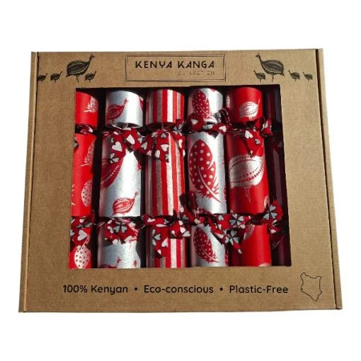 Silver Christmas Crackers 004 (set of 6)
