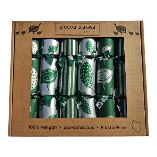 Silver Christmas Crackers 005 (set of 6)
