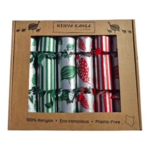 Silver Christmas Crackers 007 (set of 6)