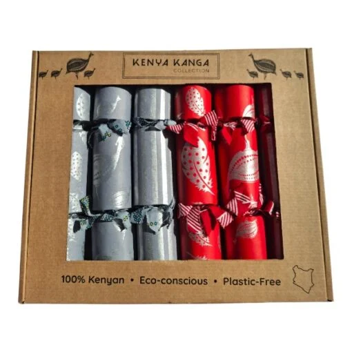 Silver Christmas Crackers 008 (set of 6)