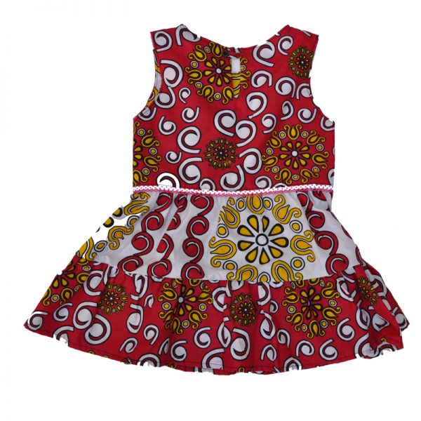 Kids Kanga Ruffle dress